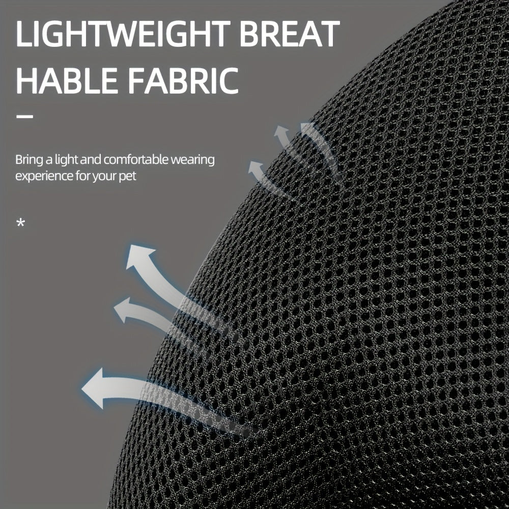 Breathable Reflective Vest-Style Cat Harness Set with Walking Rope for Outdoor Walks and Training