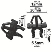 10Pcs Hood Support Prop Rod Retainer Clips Plastic Fasteners for Automotive Bonnet