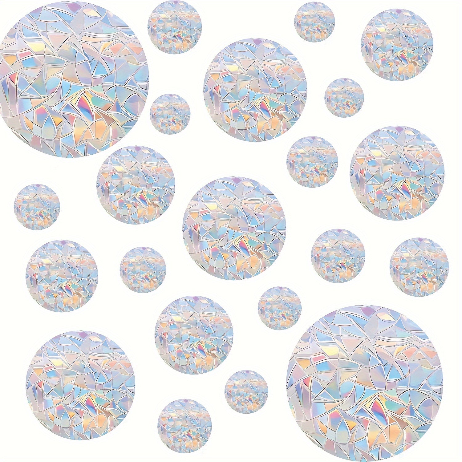 26-Piece Bird Strike Prevention Window Decals Rainbow Suncatcher Stickers Anti-Collision