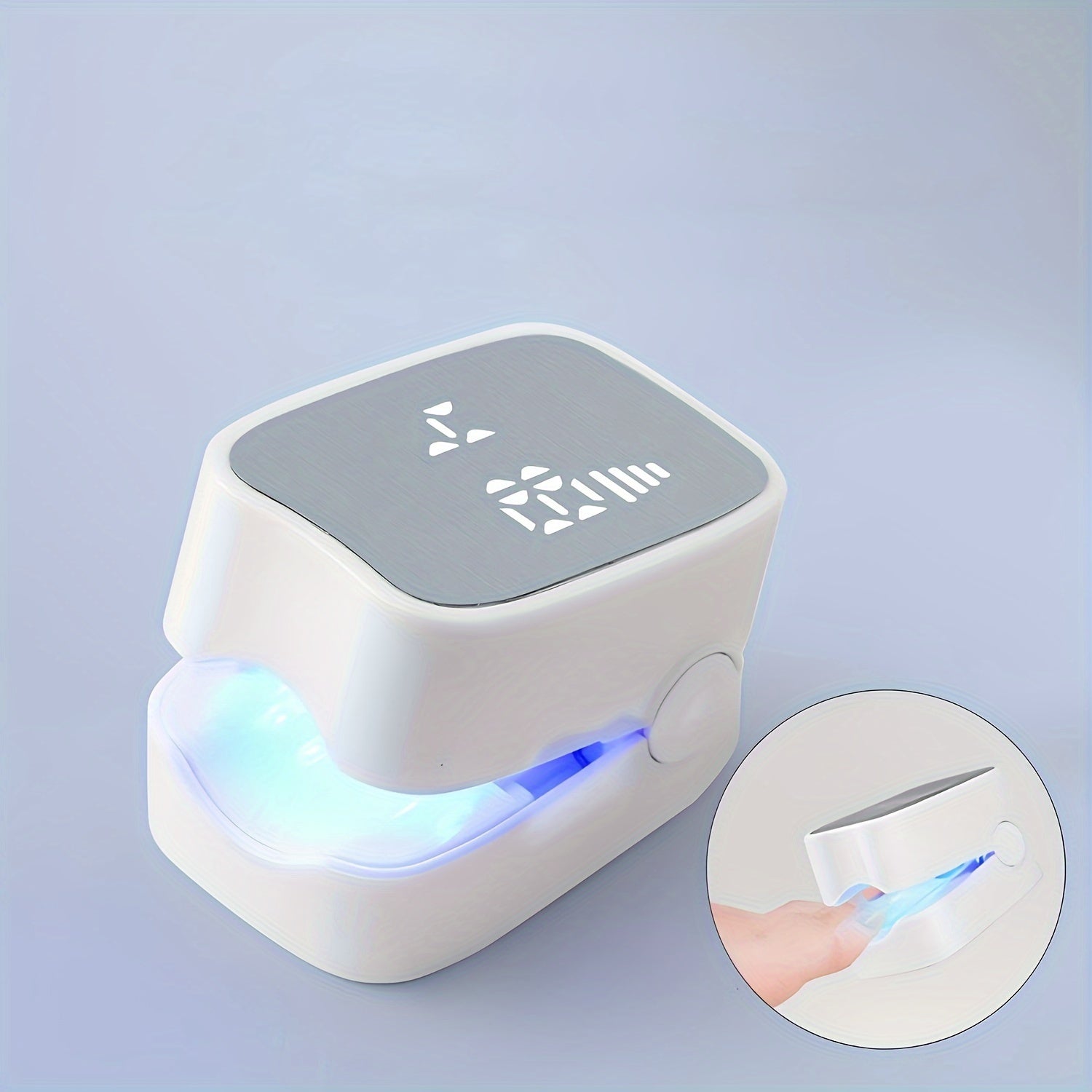 Portable UV LED Nail Care Kit with Rechargeable Lithium Battery and USB Charging for Color-Changing Nails