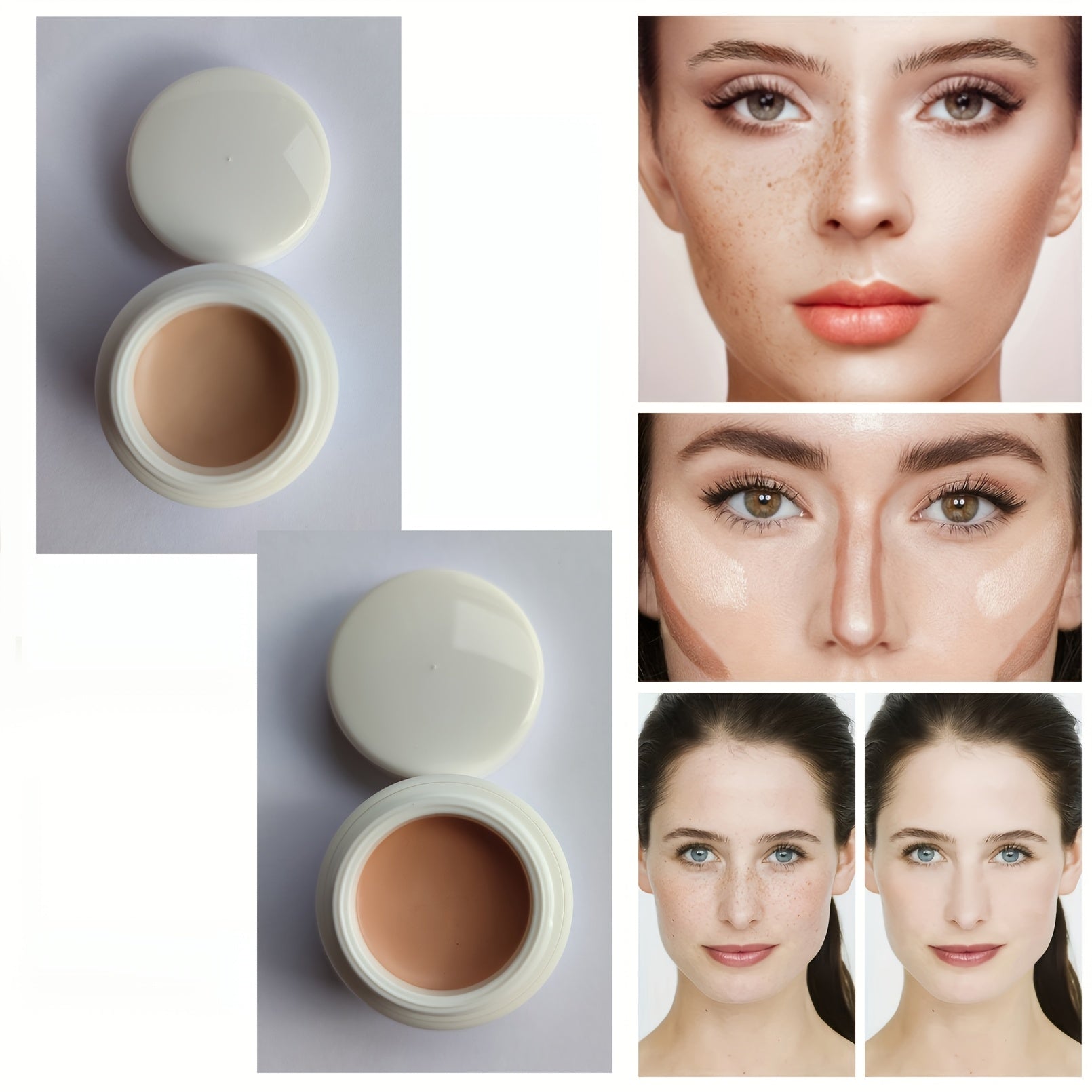 Corrector facial para mujeres para cubrir pecas, cicatrices y tatuajes