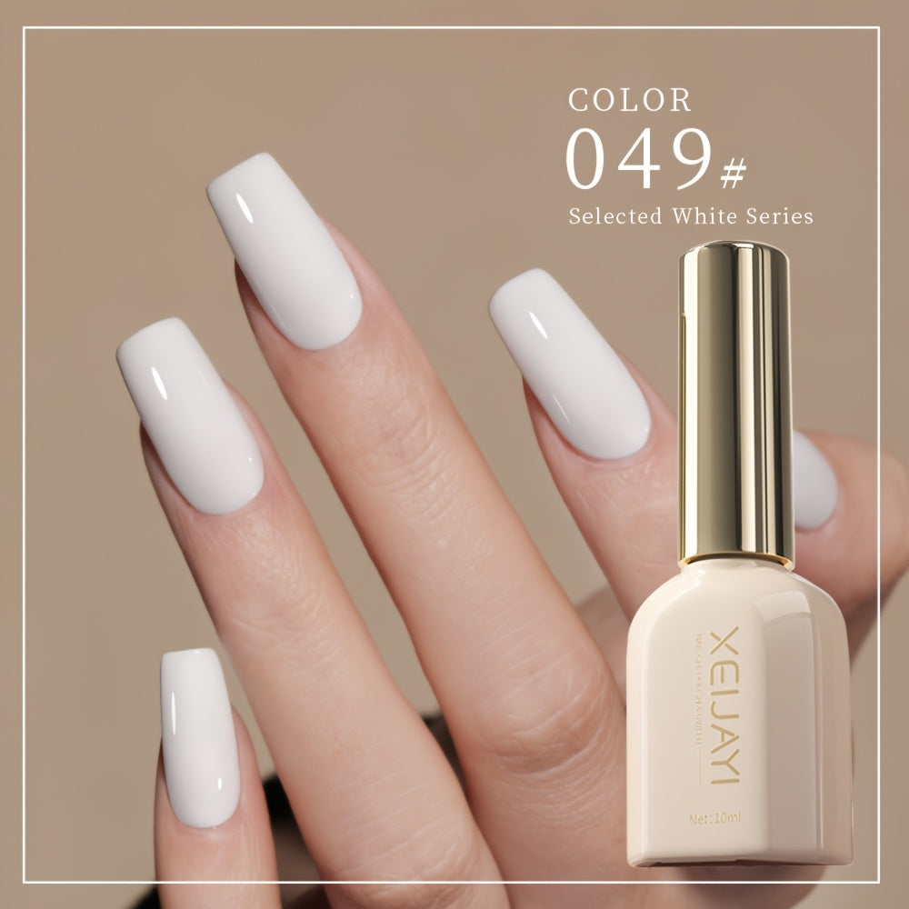 Women's Nail Polish Gel Set 8 Colors White Nude Long-lasting Durable