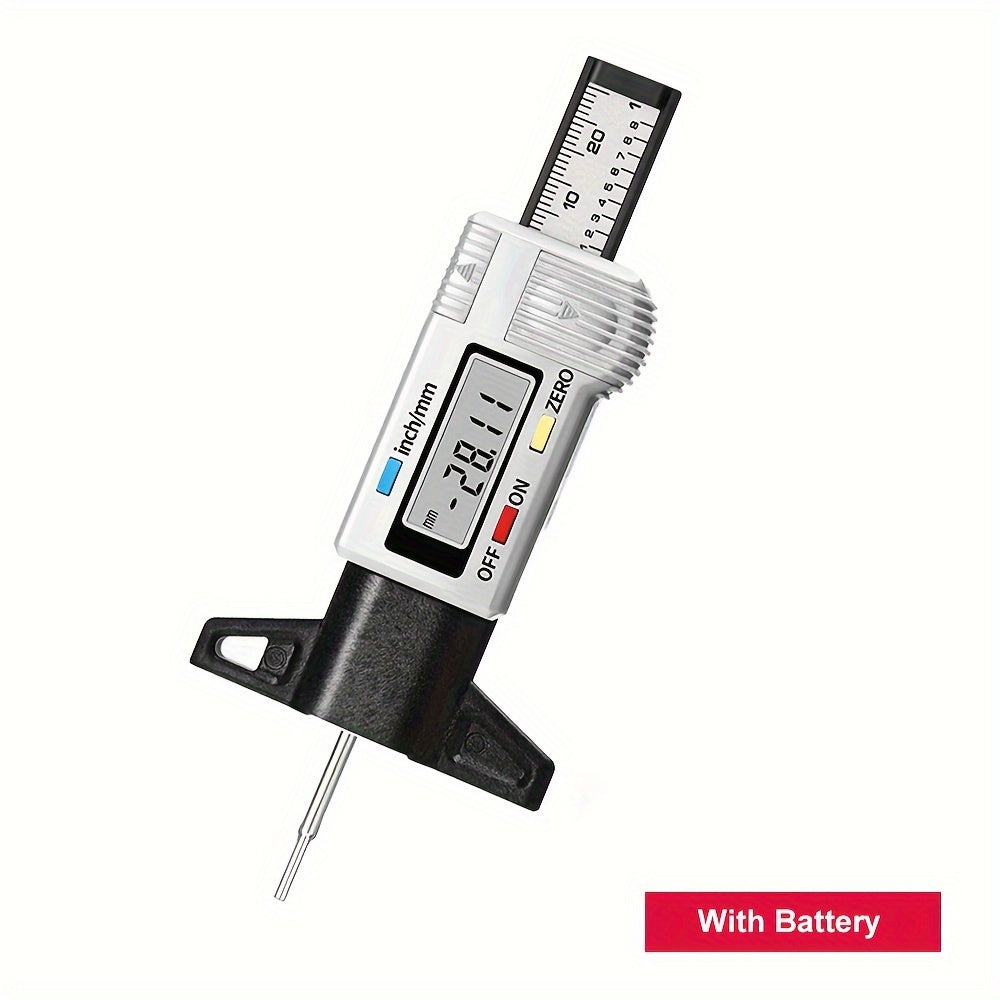 Цифровой измеритель глубины протектора шин 0-25,4 мм дюйм Автомобиль грузовик мотоцикл