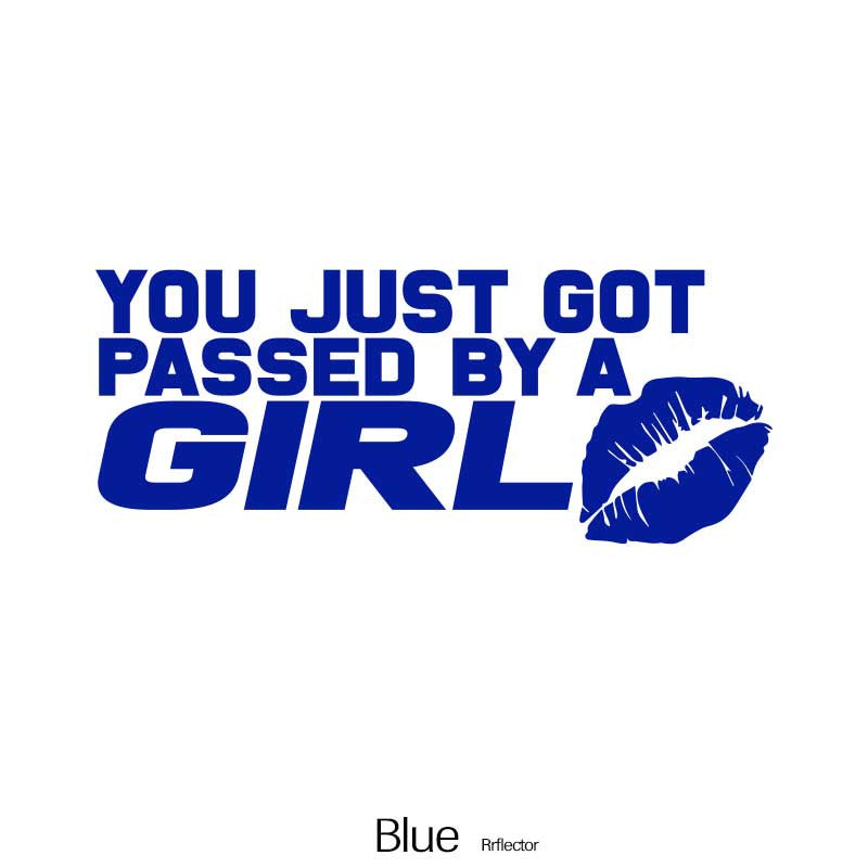 Girl Glitter Red Lip Print Car Sticker Waterproof Vinyl Decal