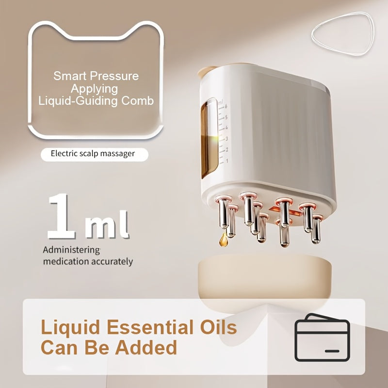 Portable USB Rechargeable Hair Oil Applicator Leak-Proof Mini Design High Vibration Motor