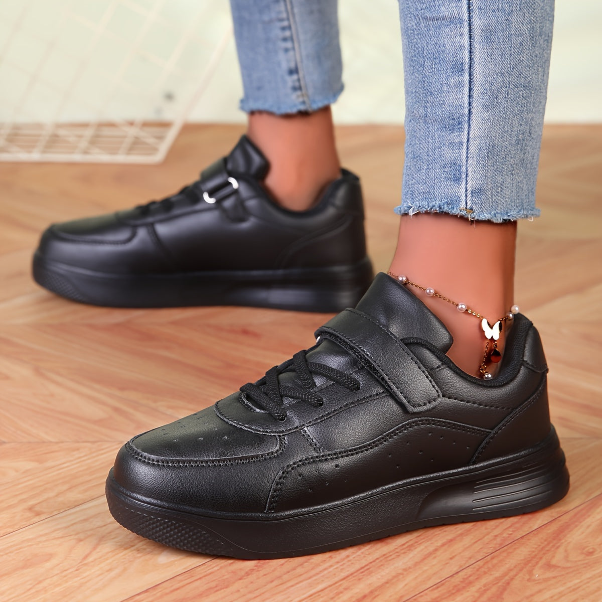 Kids Sneakers Breathable Fabric Lining Non-Slip EVA Sole Casual Sports Shoes for Boys and Girls