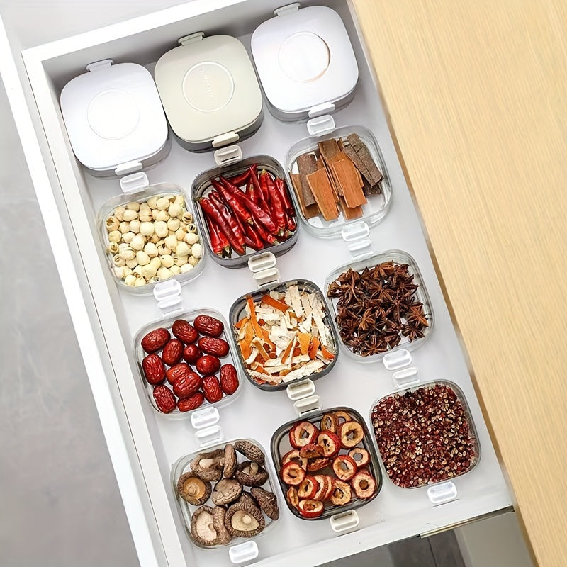 Stackable Airtight Food Storage Containers with Lids BPA-Free Kitchen Organizer