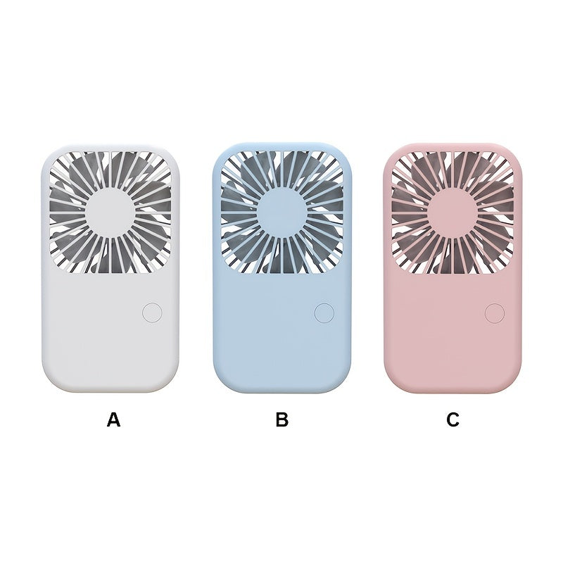 Mini Handheld Fan with Adjustable Speeds USB Rechargeable Portable Fan for Travel Office Car