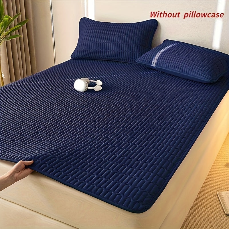 Ultra-ingichka matras qoplamasi, suv o'tkazmaydigan himoya bilan - zamonaviy bir rangli dizayn, yotoqxona va yotoq xonasi uchun ideal, bir kishilikdan ikki kishilik yotoqlarga mos, qo'l bilan yuvish tavsiya etiladi - yostiq qopqog'i alohida sotiladi