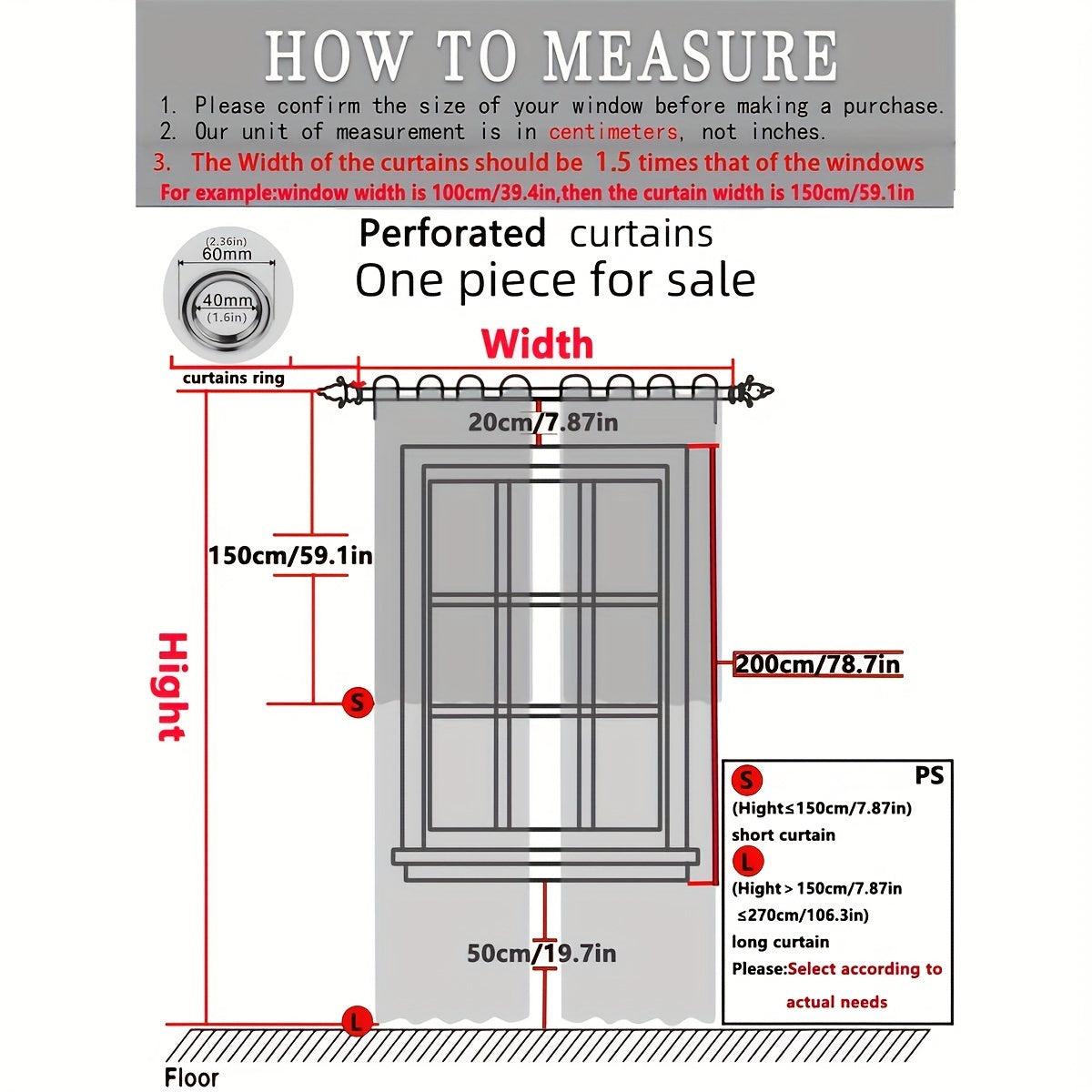 Gradient Blackout Curtains for Bedroom and Living Room Star Pattern Window Drapes
