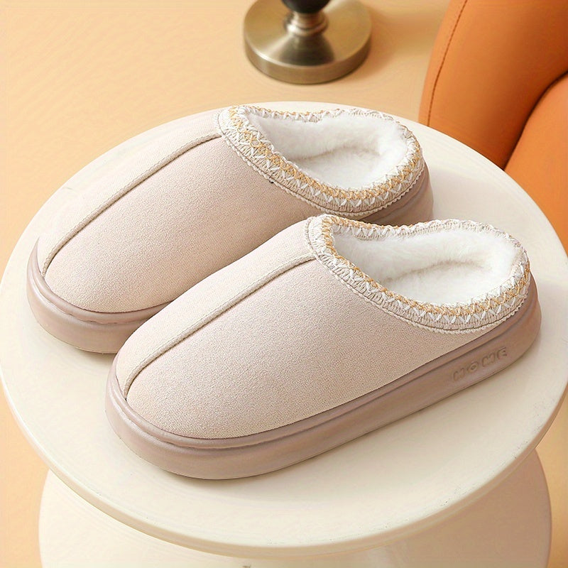 Women's Warm Indoor Outdoor Slippers with Non-Slip Sole