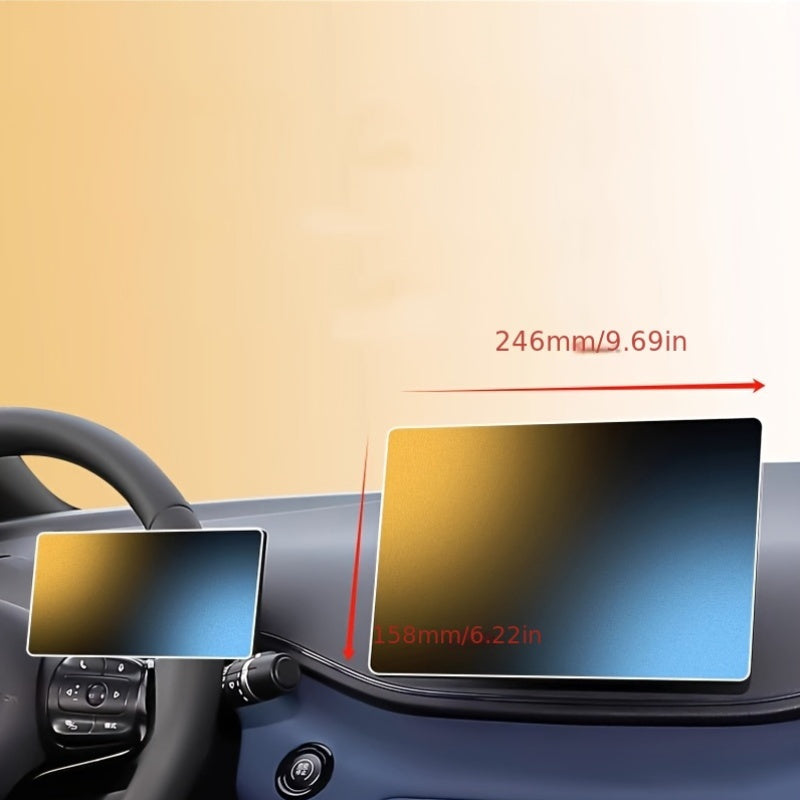 Car Dashboard Screen Protector 9H Tempered Glass for Car Radio GPS Navigation
