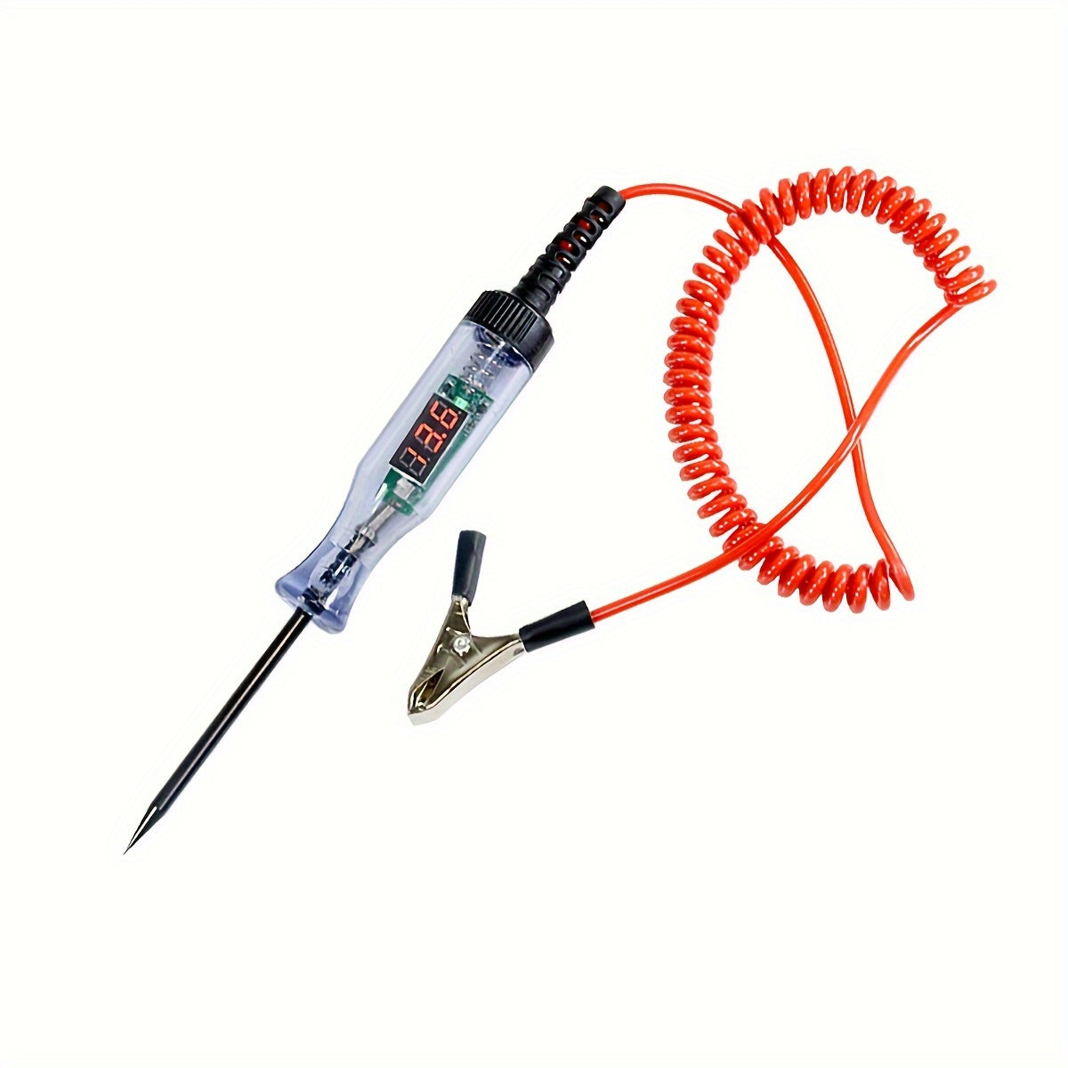 Bolígrafo de prueba de diagnóstico automotriz con pantalla digital, 36V, sin batería, con sonda larga