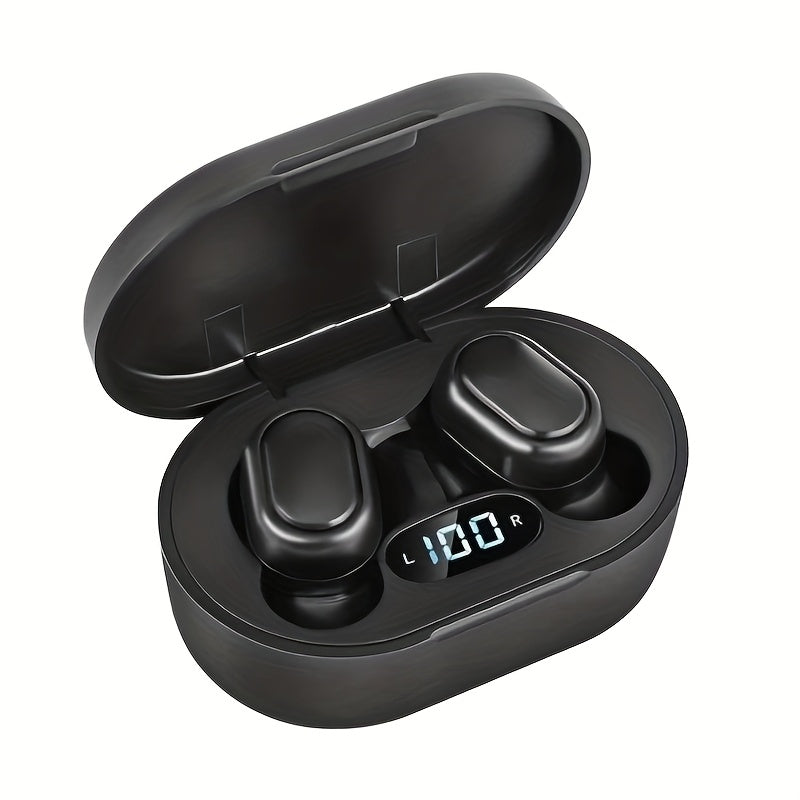 Wireless Earbuds with USB Charging Case Button Control Long Battery Life In-Ear Sports Headphones