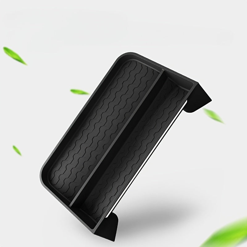 Органайзер для консоли автомобиля из силикона, черный, для хранения на панели, держатель для салфеток, подставка для телефона