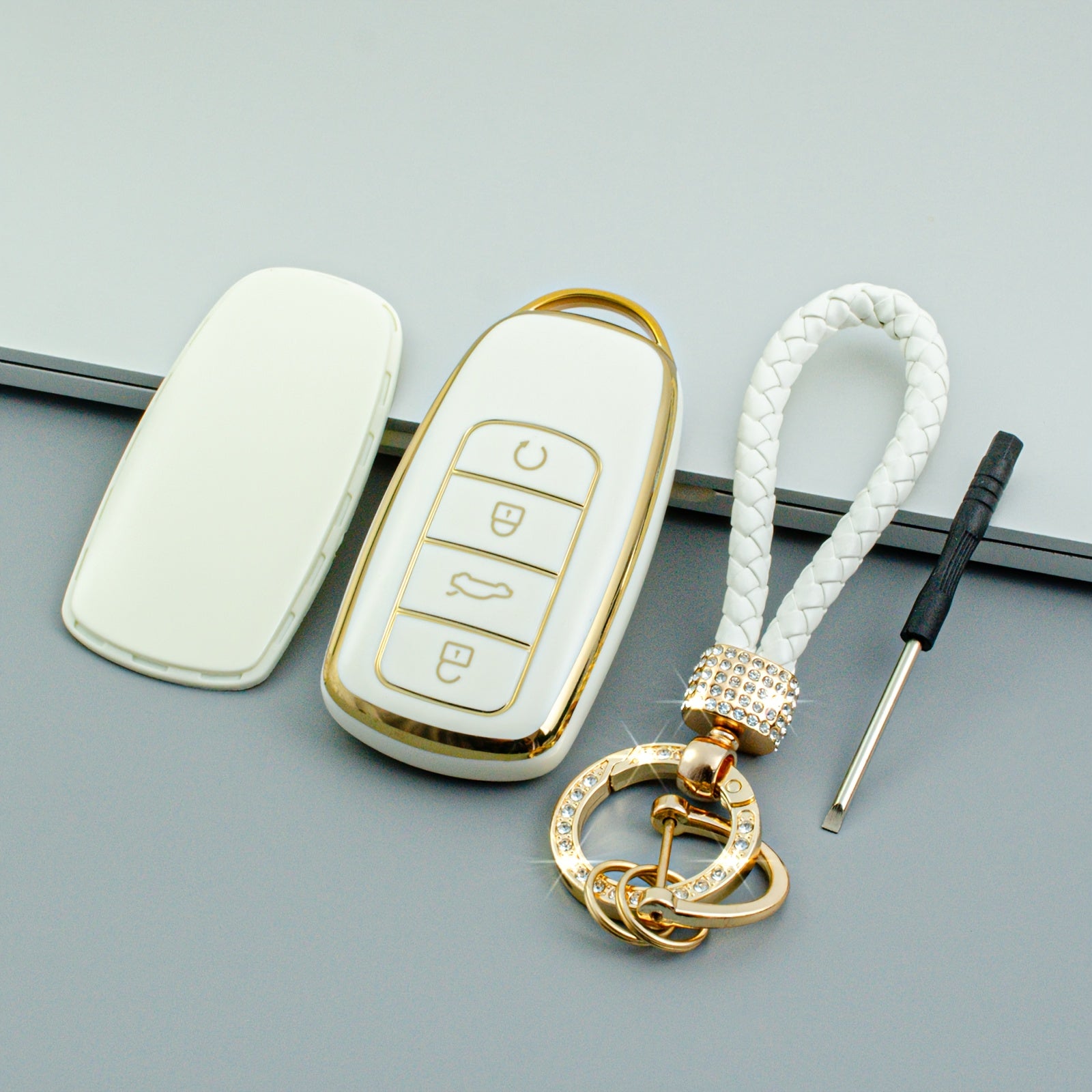Soft TPU Key Fob Cover for Car Key Protector Compatible with Tigo 7/8 Plus C5