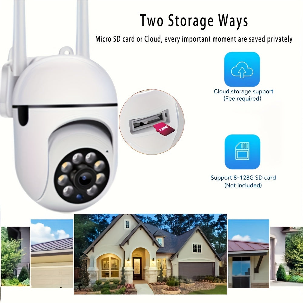 High-Definition WiFi Security Camera with 355-Degree Intercom Night Vision Indoor Outdoor
