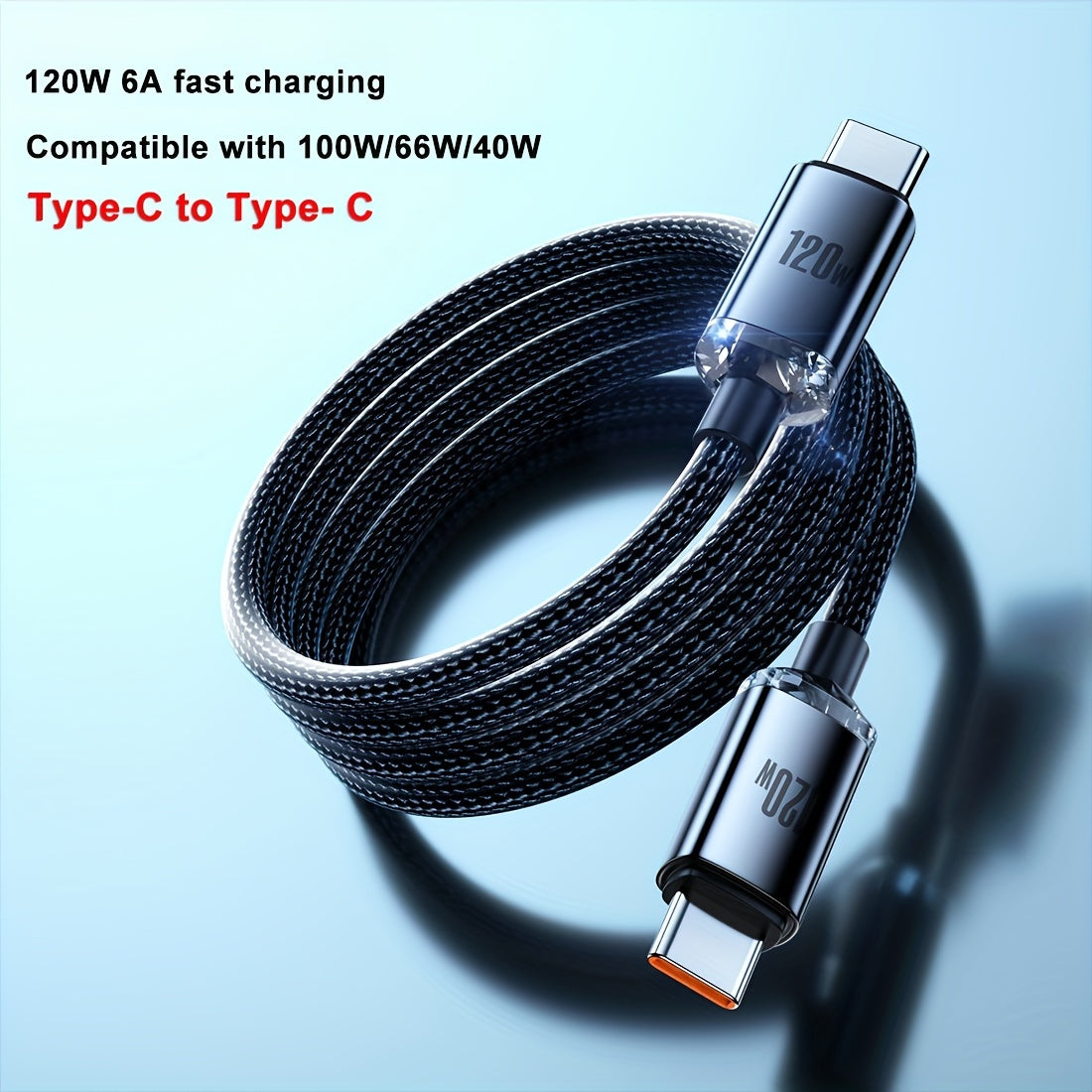 Fast Charging USB C Cable for Samsung Xiaomi Huawei MacBook Pro iPad Pro