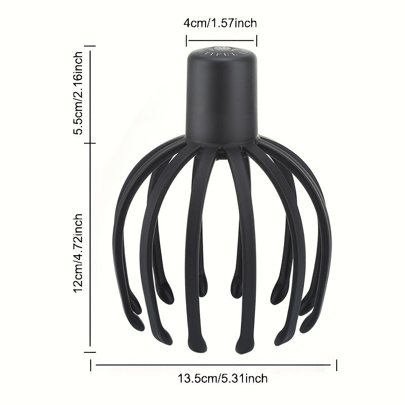 USB Rechargeable Head Massager with 360° Multi-Claw Vibration Deep Tissue Stimulator