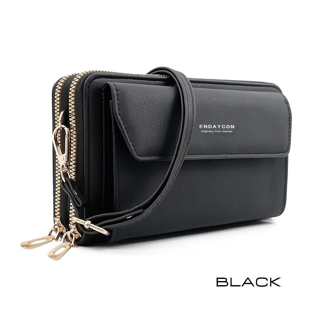 Zamonaviy va ko'p funksiyali ayollar uchun telefon sumkasi, katta sig'imli, ochiq havoda faoliyatlar uchun xochdan osilgan dizayn.