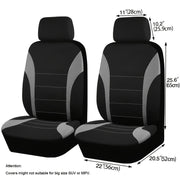 Universal Polyester Avtomobil o‘rindiqlari qoplamalari oldingi juftlik, kulrang, qora, tilla, ko‘k, qizil, avtomobil aksessuarlari