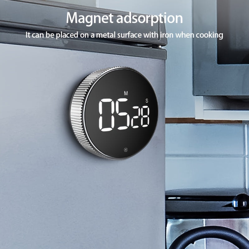 Регулируемый 3-скоростной бесшумный металлический кухонный таймер без батареи для готовки и упражнений