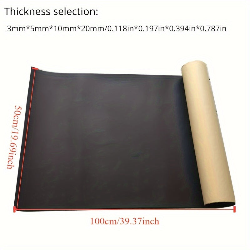 Car Sound Deadener Mat Insulation Noise Proof Firewall Heat Foam 100x50cm