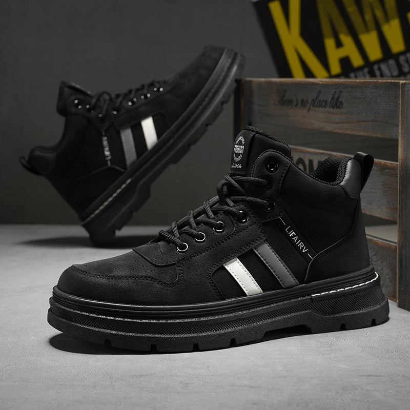 Women's High-Top Work Boots Slip-Resistant EVA Sole All-Season Durable Shoes