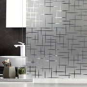 Window Stickers Set of 1 Electrostatic Translucent Opaque Film for Bathroom and Office Windows