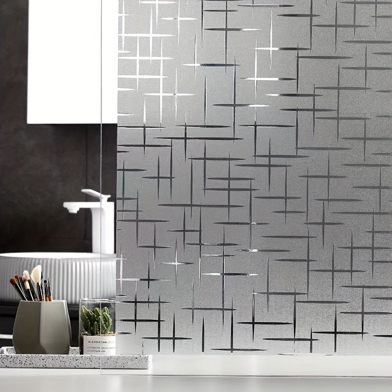 Window Stickers Set of 1 Electrostatic Translucent Opaque Film for Bathroom and Office Windows