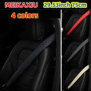 Car Seat Belt Shoulder Pads PU Leather 4 Colors 74.9cm Soft Cushioned Protector