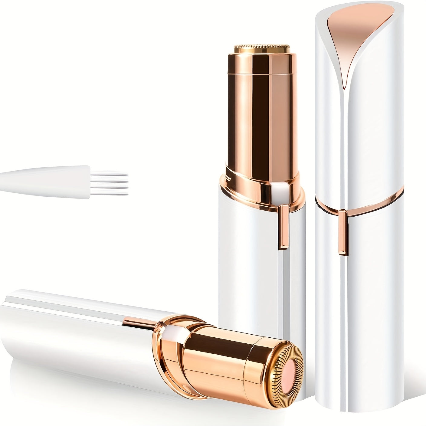 Removedor de vello facial para mujeres mini eléctrico sin dolor con luz LED