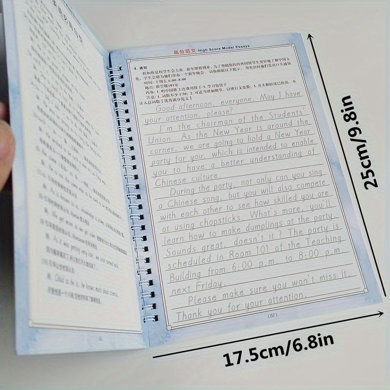 Calligraphy Practice Set for Teens and Adults with Notebook Pen Refills and 3D Groove Holder