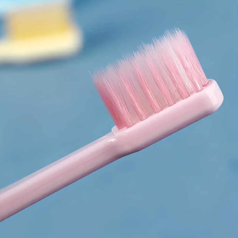 3-Pack Soft Bristle Toothbrushes Small Head Candy Colors Travel Dental Care