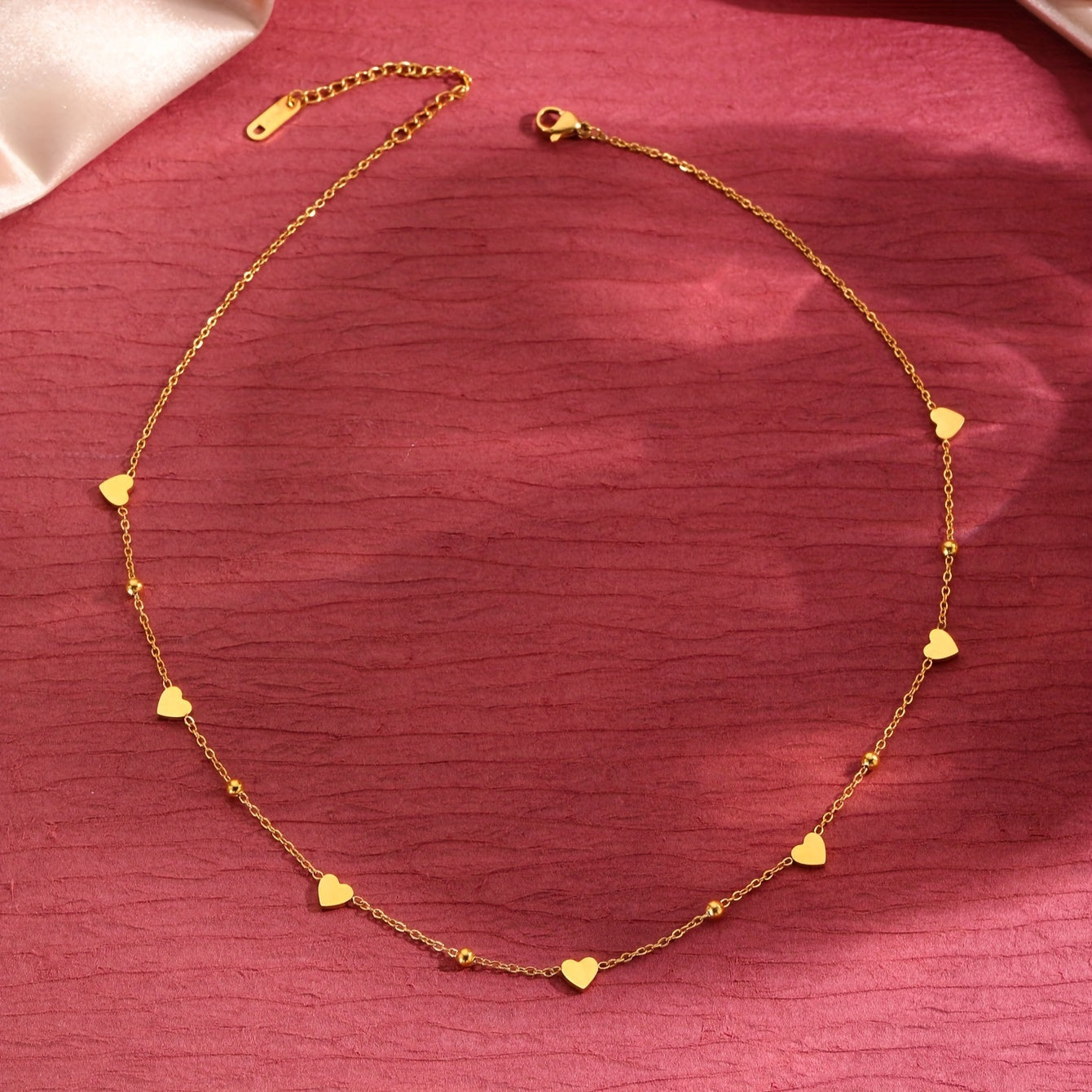 Women’s 18K Gold Plated Stainless Steel Heart Pendant Necklace for Daily Wear and Gifting