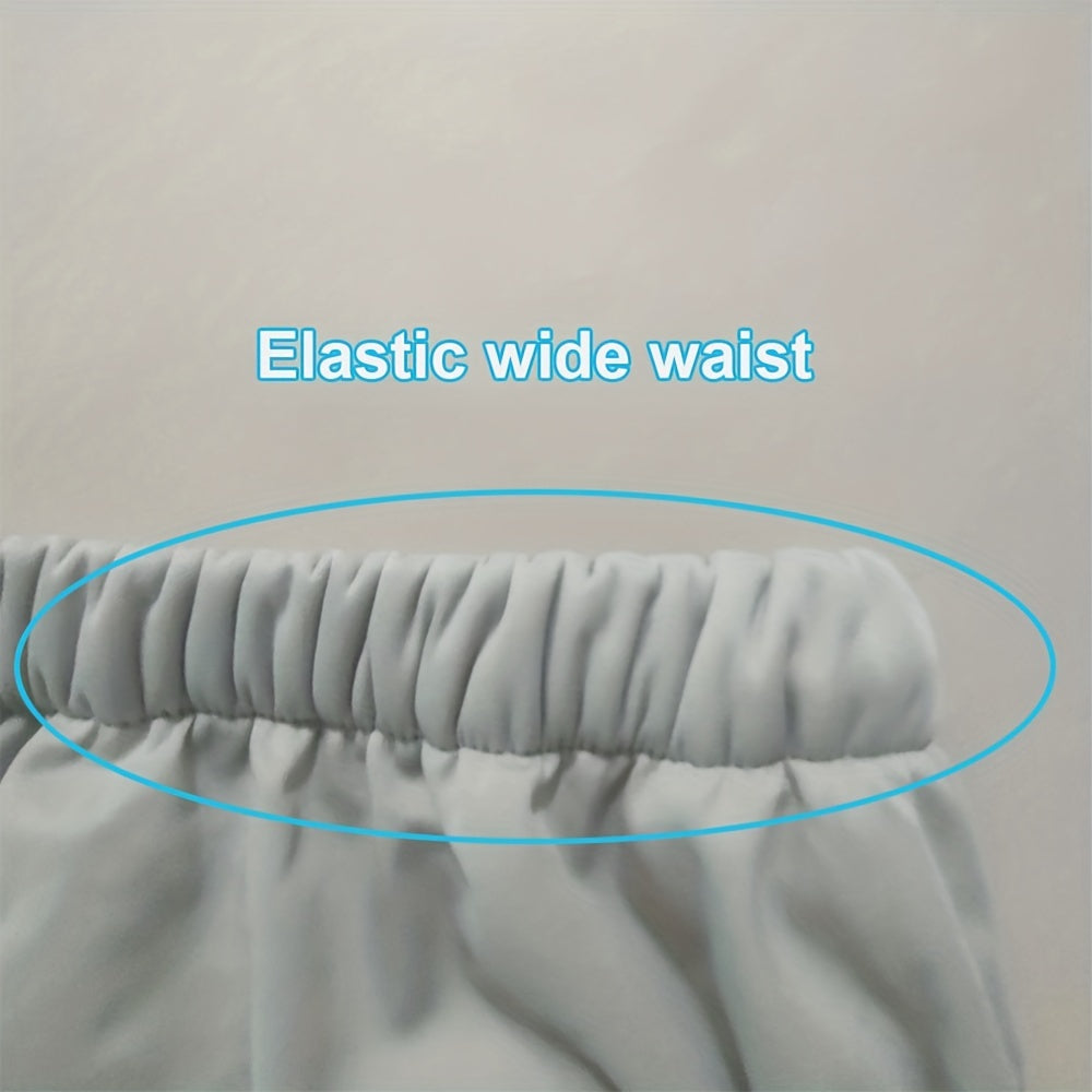 Pañal de tela lavable de poliéster gris para adolescentes y adultos de 35-95kg, a prueba de fugas, transpirable y reutilizable