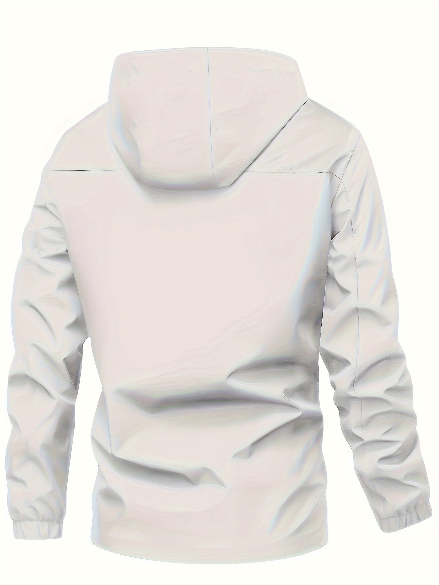 Erkaklar uchun kapüşonli jaket, zamonaviy harf naqshi, fermuarlı dizayn, cho'ntaklar va mashinada yuvish mumkin.