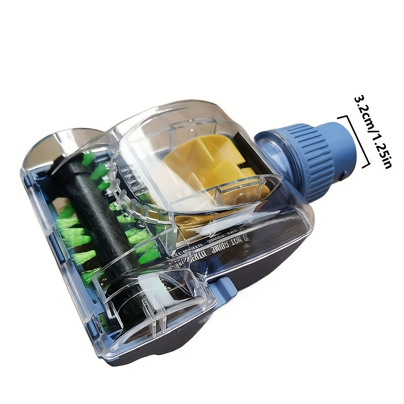 32mm Pneumatic Vacuum Cleaner Brush Head for Dust Mites and Carpet Cleaning