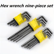 L-Shaped Hex Key Set Nine-Piece High Hard Alloy Allen Wrench Tool
