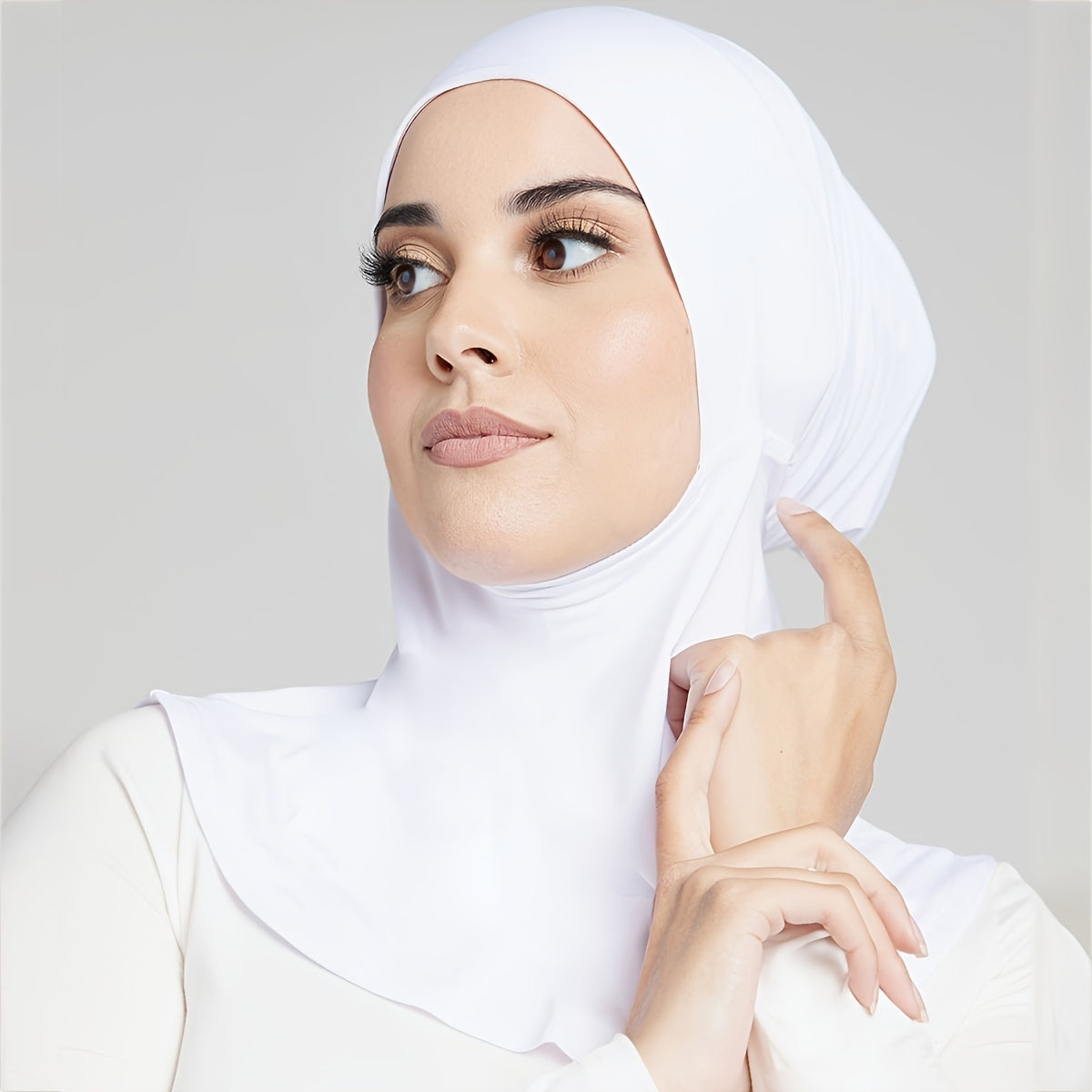 Set of 3 Solid Color Breathable Inner Hijab Caps for Women with Pullover Style