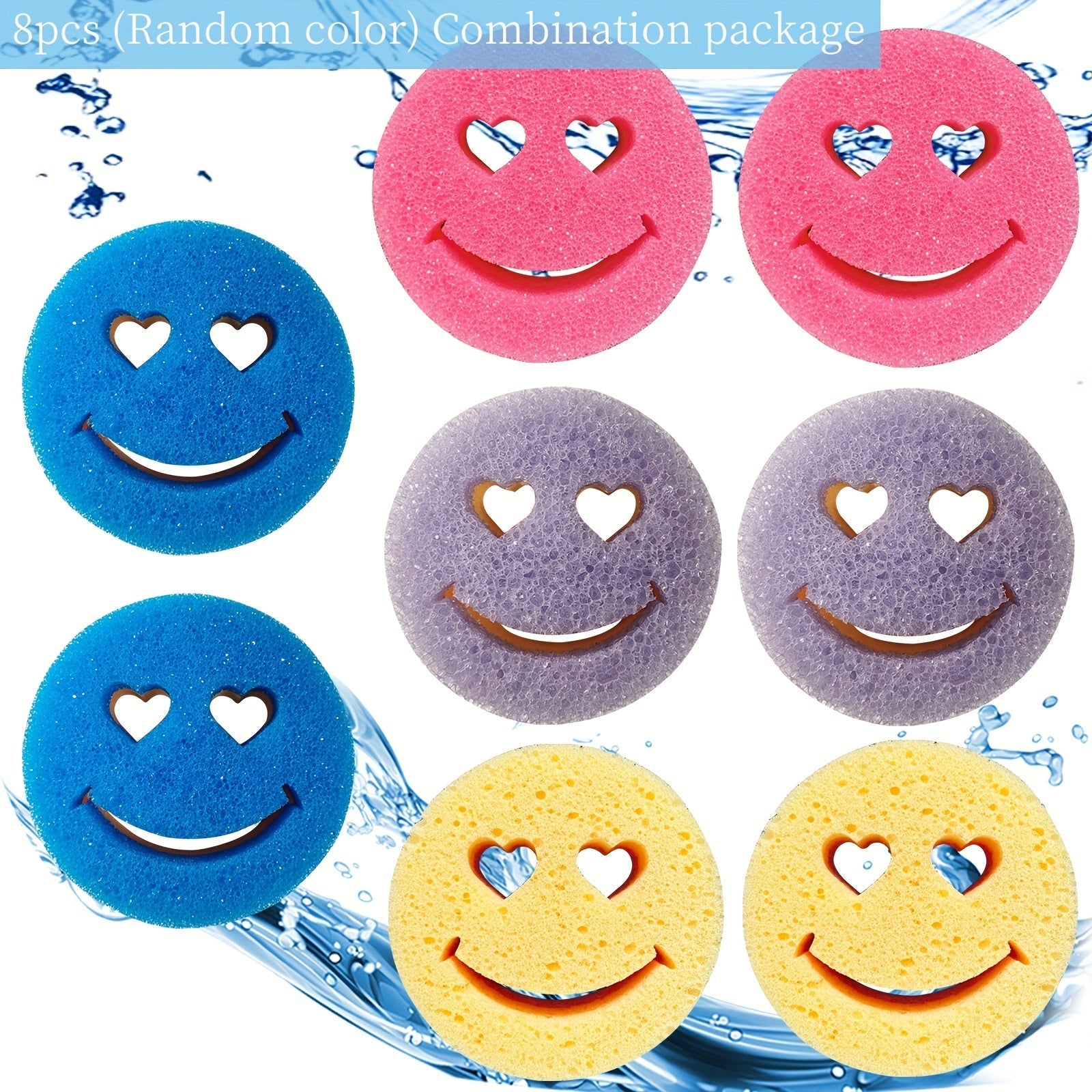 Температурно-чувствительные, прочные губки из ПК, доступные в упаковках по 2, 4, 6 или 8 штук. Подходят для использования на кухне, в ванной, для стекол и в гостиной. Эти губки без царапин идеально подходят для мытья посуды и чистки кастрюль.