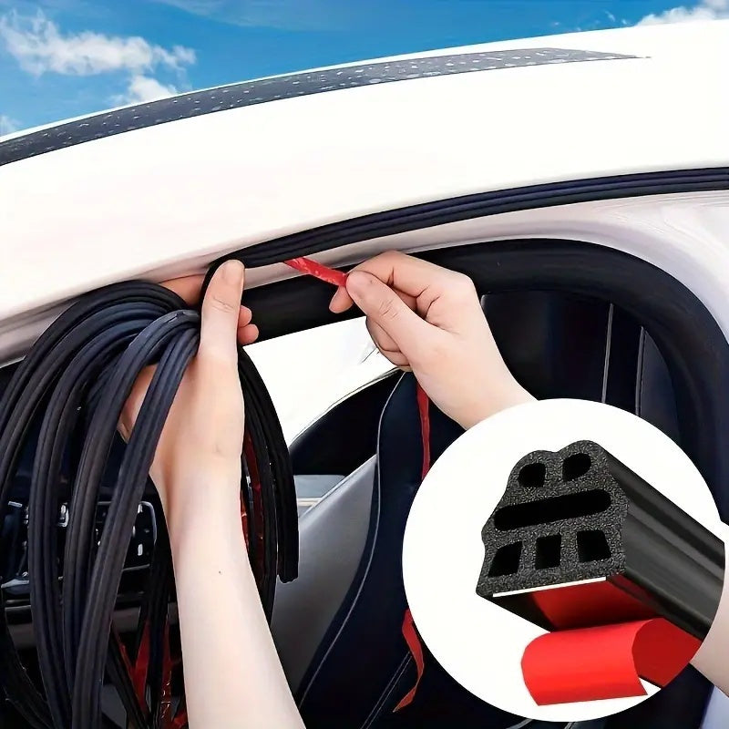 Universal Car Door Rubber Seal Strip Soundproof Windproof 10m