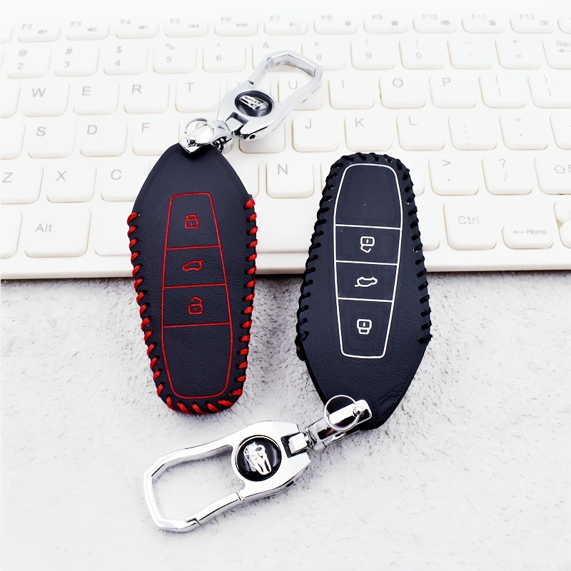 Car Key Cover For SUV Remote Control Protective Case Silicone Black