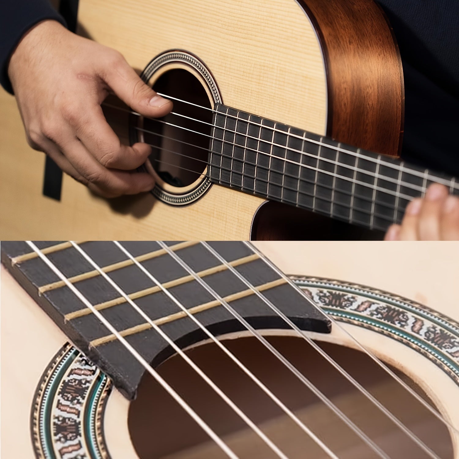 Six-Piece Set Nylon Classical Guitar Strings Uncoated Plain Winding