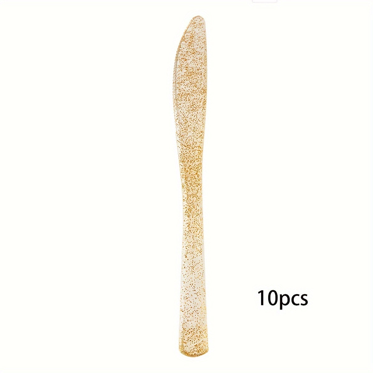 Juego de cubiertos de plástico con purpurina, 10 o 30 piezas, reutilizables, aptos para lavavajillas, para fiestas y eventos