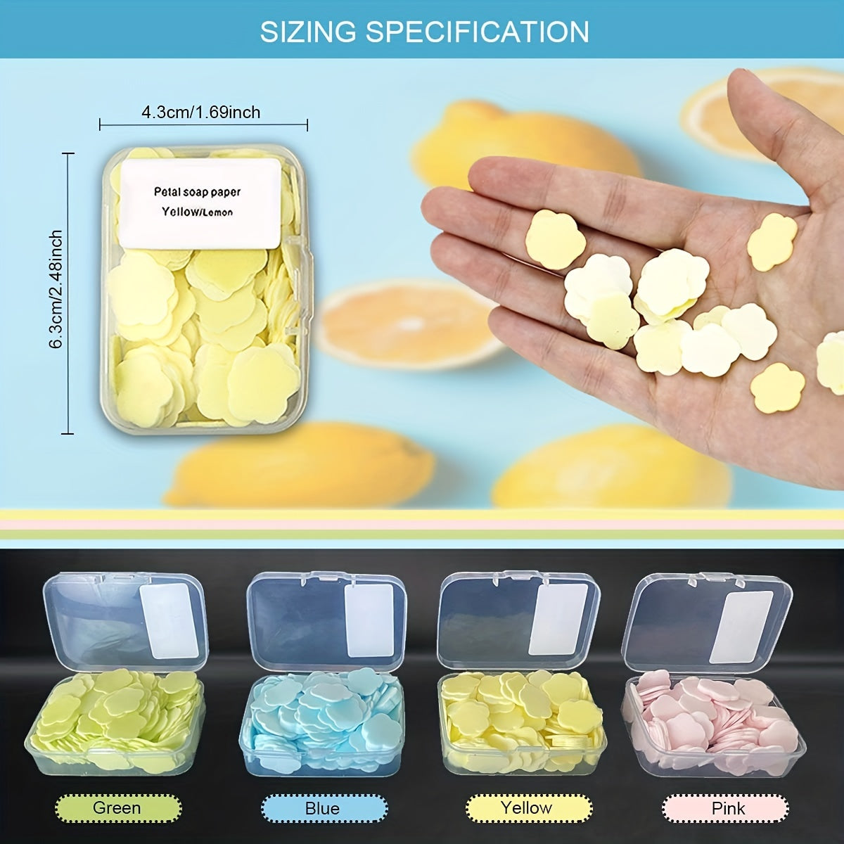 100 Pcs Portable Scented Foaming Hand Soap for Travel Brightening Rose