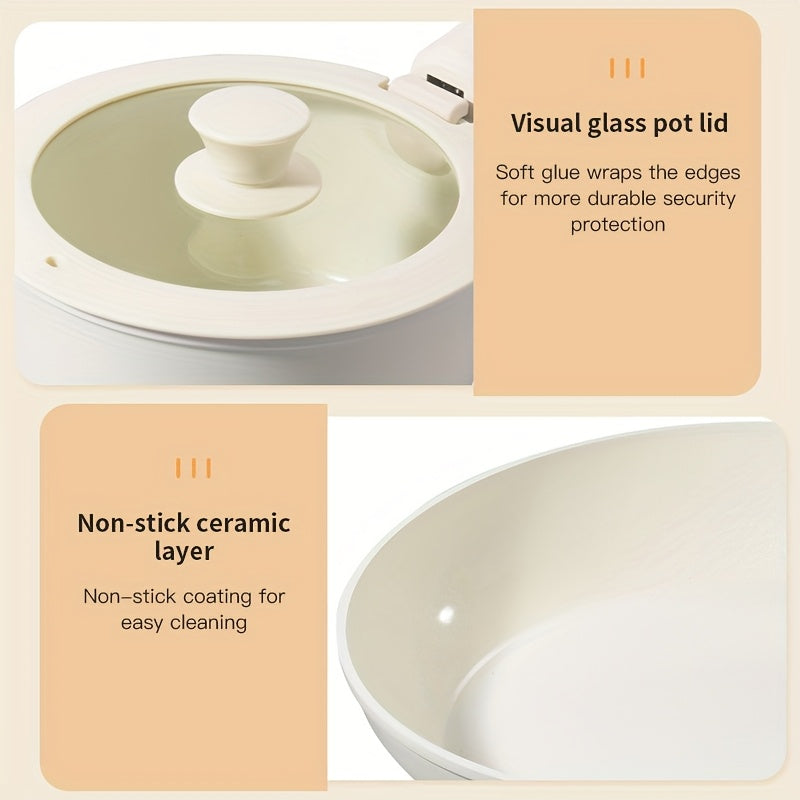 Qattiq materialdan yasalgan 5-qavatli keramika yopishmaydigan qovurilgan panjara, olib tashlanadigan tutqichli qopqoq bilan