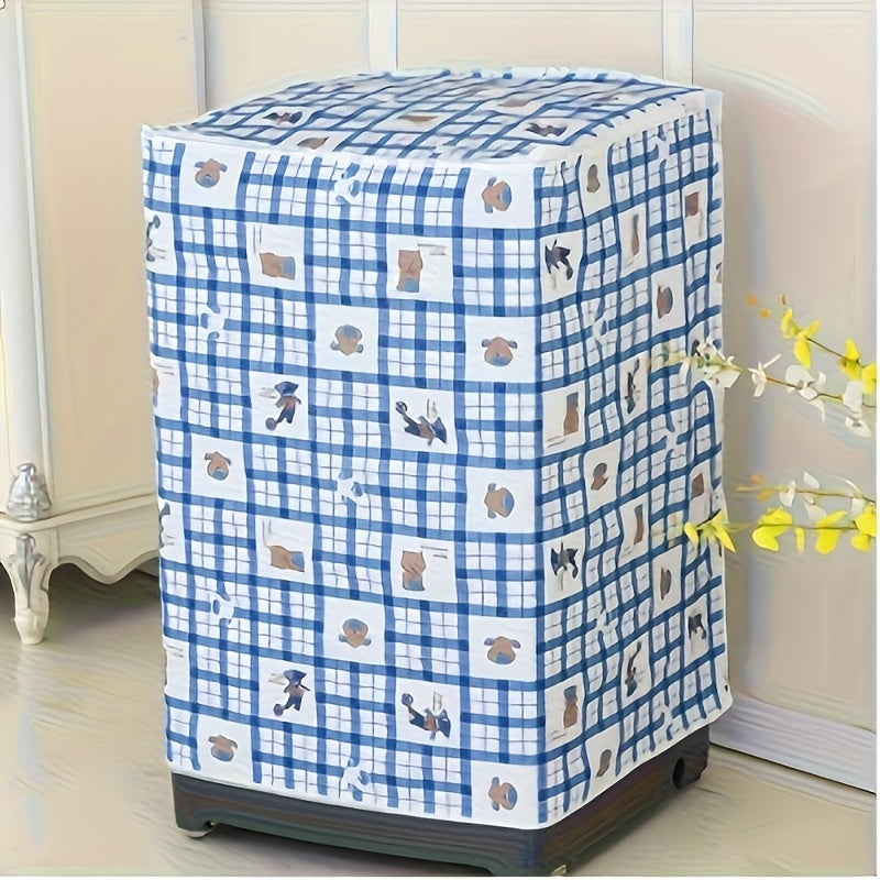 Cubierta de PEVA floral premium para lavadora para tambores de carga frontal, resistente a los rayos UV, uso en balcón, 2 piezas