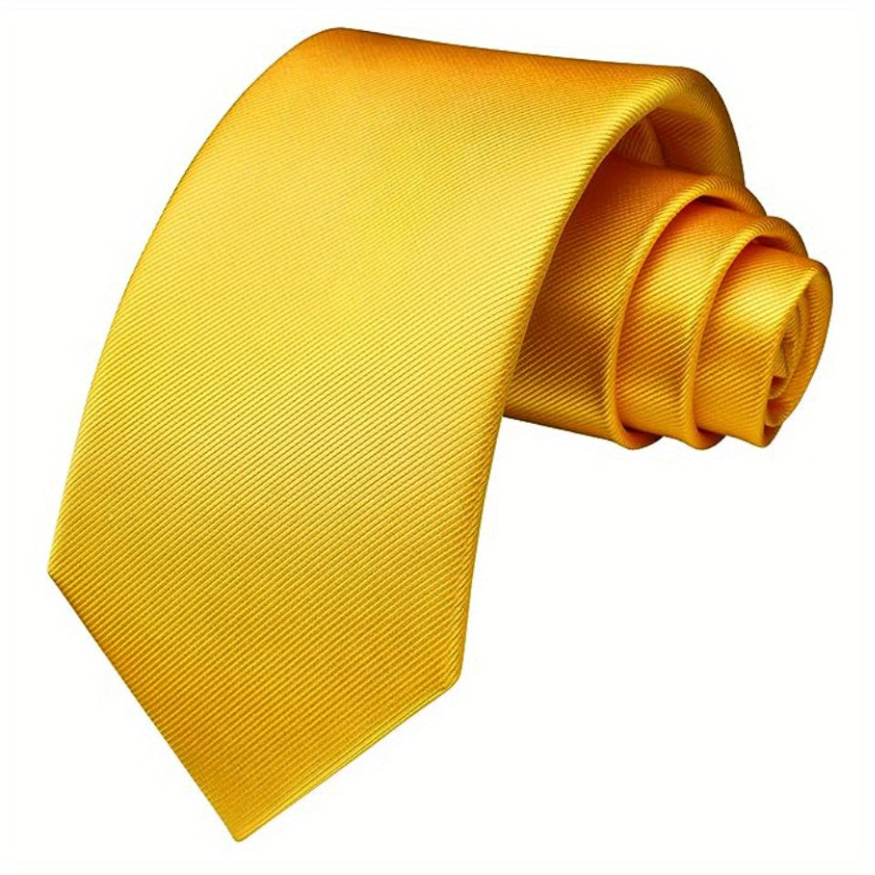 Мужской однотонный галстук для деловых свадеб и официальных мероприятий