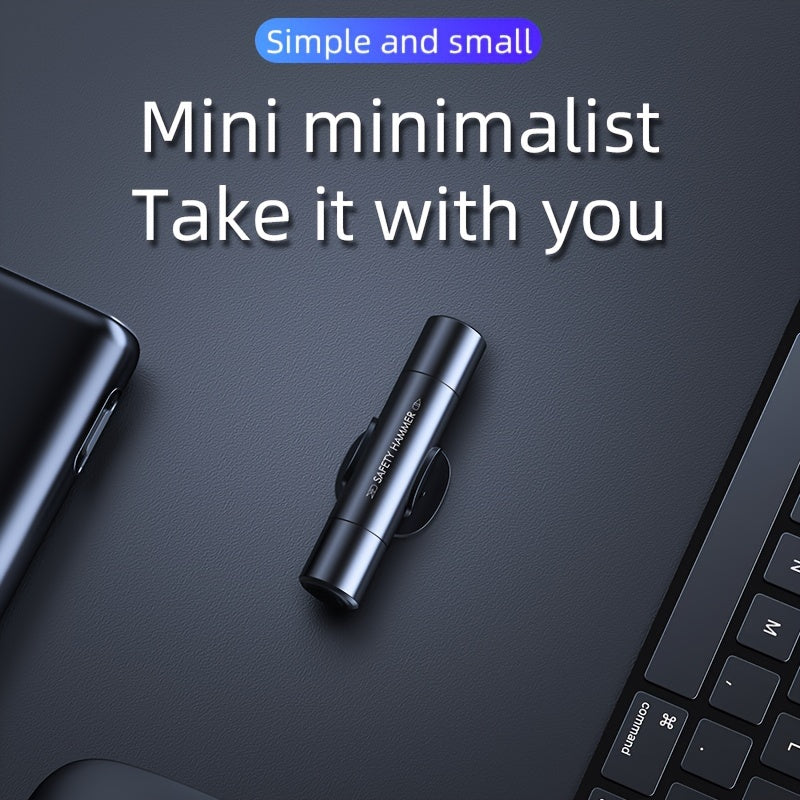 Avtomobil favqulodda xavfsizlik bolg‘usi, alyuminiy qotishma, oynani sindiruvchi, xavfsizlik kamarini kesuvchi